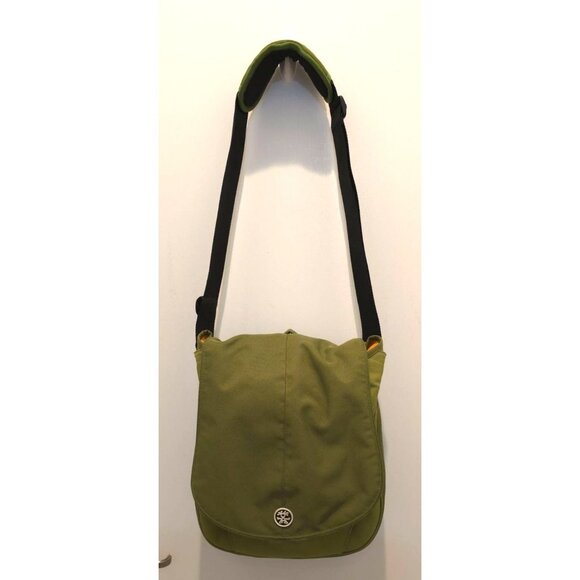 Crumpler Luncheon Laptop Messenger Bag Green and Orange - Picture 1 of 12